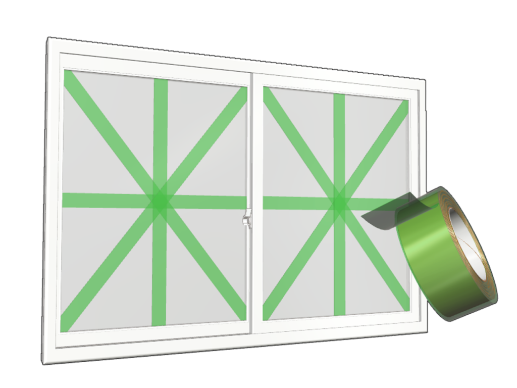 大雨・台風への備え〜窓ガラスの飛散を防ぐ